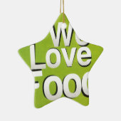 Wir Liebe Keramikornament (Rechts)