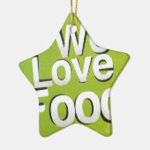 Wir Liebe Keramikornament (Links)