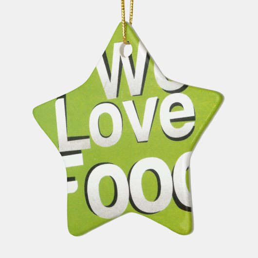 Wir Liebe Keramikornament (Links)