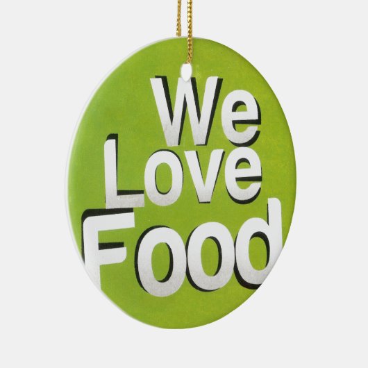 Wir Liebe Keramikornament (Rechts)