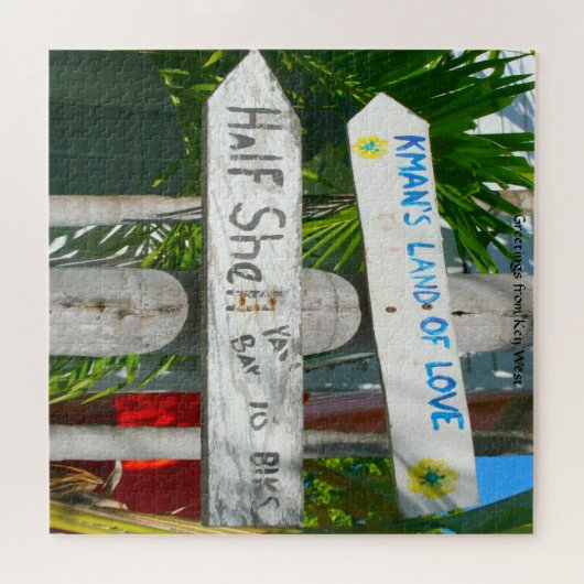 Wir Liebe Key West in Florida Jigsaw Puzzle (Horizontal)