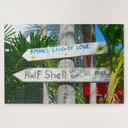 Wir Liebe Key West in Florida Puzzle (Horizontal)