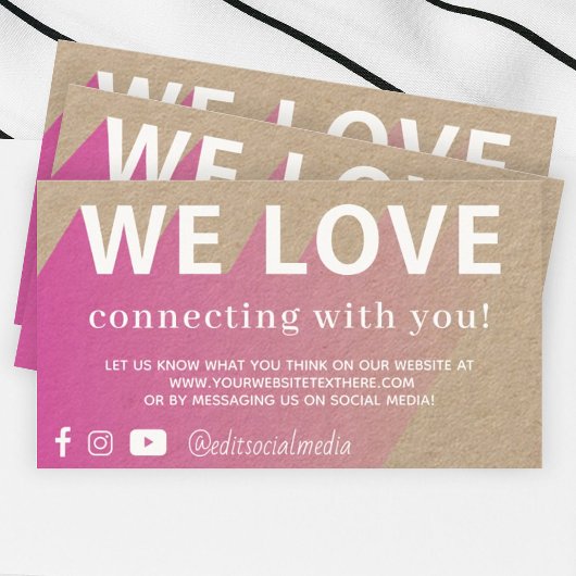 Wir Liebe Kundenkarte Visitenkarte