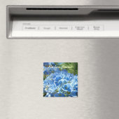 Wir Liebe lächeln! Magnete Blue Hydrangea Blume Magnet (In Situ (Geschirrspüler))
