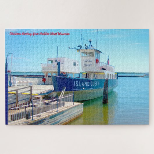 Wir Liebe Madeline Island Ferries Wisconsin. Jigsa Puzzle (Horizontal)