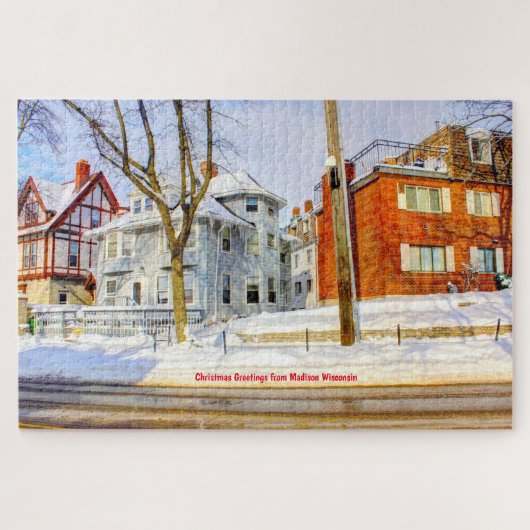 Wir Liebe Madison Wisconsin. Jigsaw Puzzle (Horizontal)