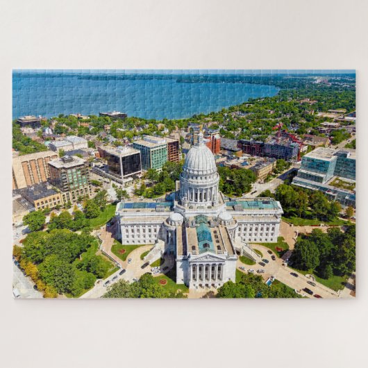 Wir Liebe Madison Wisconsin. Puzzle (Horizontal)