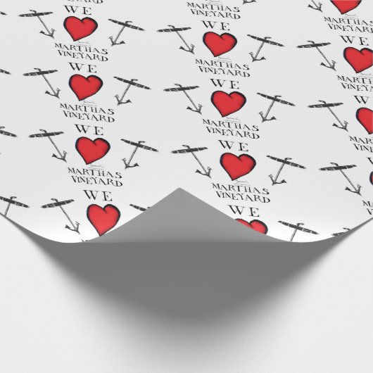 wir Liebe Martha's Vineyard Geschenkpapier (Ecke)