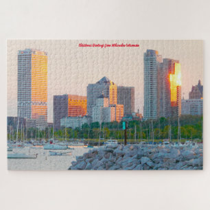 Wir Liebe Milwaukee Wisconsin. Jigsaw Puzzle
