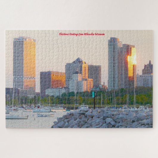 Wir Liebe Milwaukee Wisconsin. Jigsaw Puzzle (Horizontal)