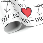 wir Liebe MobyDick Geschenkpapier (Rolleneckpunkt)