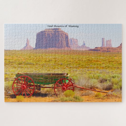 Wir Liebe Monument Valley Wyoming. Jigsaw Puzzle (Horizontal)