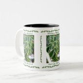 Wir Liebe Moringa! Zweifarbige Tasse (Vorderseite Links)