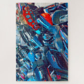 Wir Liebe Motorräder in Florida Puzzle (Vertikal)