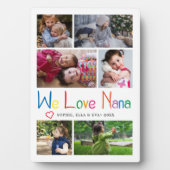 Wir Liebe Nana Foto Collage Fotoplatte (Vorderseite)