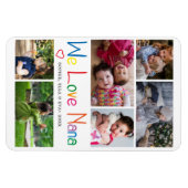 Wir Liebe Nana Foto Collage Magnet (Horizontal)