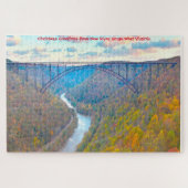 Wir Liebe New River Gorge West Virginia. Jigsaw Pu Puzzle (Horizontal)