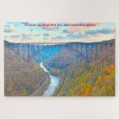 Wir Liebe New River Gorge West Virginia. Jigsaw Pu Puzzle (Horizontal)