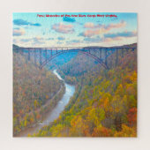 Wir Liebe New River Gorge West Virginia. Jigsaw Pu Puzzle (Vertikal)