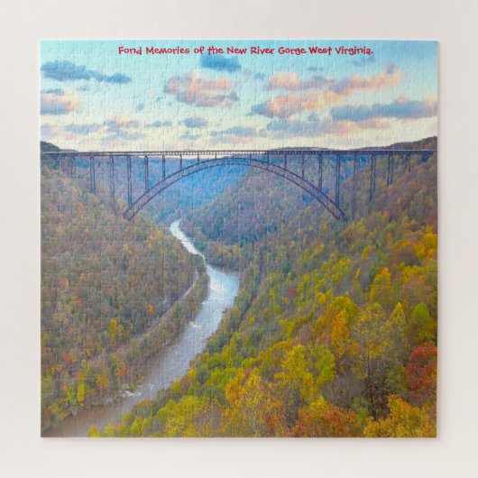 Wir Liebe New River Gorge West Virginia. Jigsaw Pu Puzzle (Vertikal)