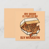 Wir Liebe Nuggets - Nugget Liebe - ASL ILY Obsessi Dankeskarte (Vorne/Hinten)