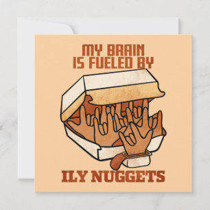 Wir Liebe Nuggets - Nugget Liebe - ASL ILY Obsessi Dankeskarte