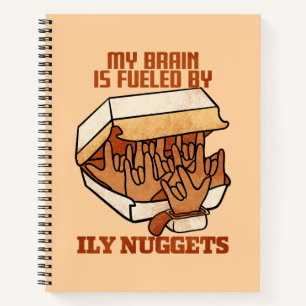 Wir Liebe Nuggets - Nugget Liebe - ASL ILY Obsessi Notizblock