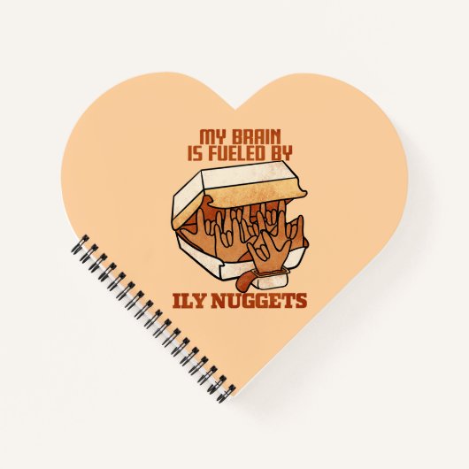 Wir Liebe Nuggets - Nugget Liebe - ASL ILY Obsessi Notizblock (Vorderseite)