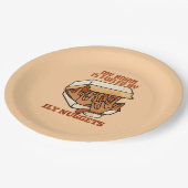 Wir Liebe Nuggets - Nugget Liebe - ASL ILY Obsessi Pappteller (Schrägansicht)