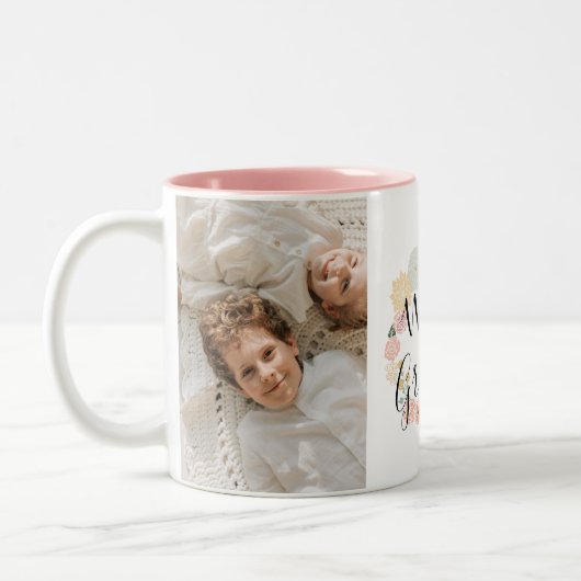 Wir Liebe Oma Custom Foto Tasse (Links)