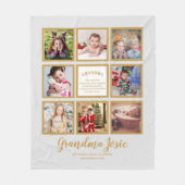 Wir Liebe Oma FotoCollage kundenspezifisch Fleecedecke (Vorderseite)