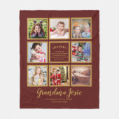 Wir Liebe Oma FotoCollage kundenspezifisch Fleecedecke (Vorderseite)