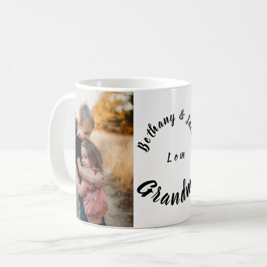 Wir Liebe Oma Kaffeetasse (Vorderseite Links)