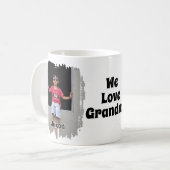 Wir Liebe Oma vollständig anpassbar zwei Foto Kaffeetasse (Vorderseite Links)