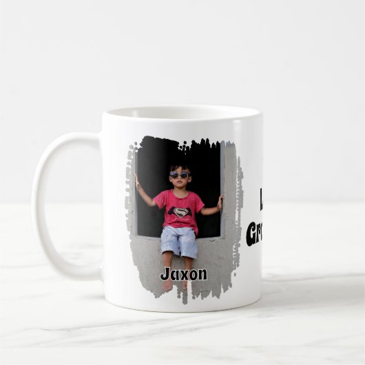 Wir Liebe Opa vollständig anpassbar zwei Foto Kaffeetasse (Links)