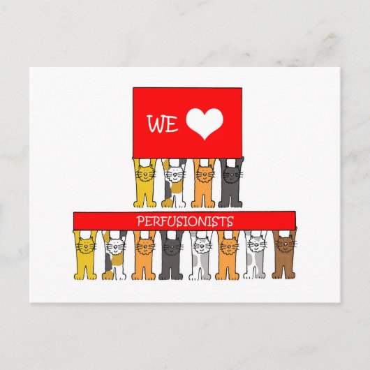 Wir Liebe Perfusionisten Postkarte (Vorderseite)