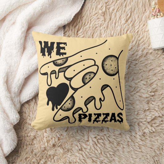 Wir Liebe Pizzas - Pizza Liebe - ASL ILY Obsession Kissen (Decke)