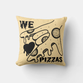Wir Liebe Pizzas - Pizza Liebe - ASL ILY Obsession Kissen