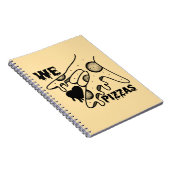 Wir Liebe Pizzas - Pizza Liebe - ASL ILY Obsession Notizblock (Rechte Seite)