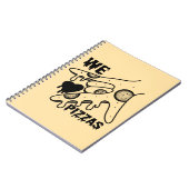 Wir Liebe Pizzas - Pizza Liebe - ASL ILY Obsession Notizblock (Linke Seite)