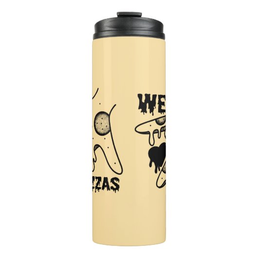 Wir Liebe Pizzas - Pizza Liebe - ASL ILY Obsession Thermosbecher (Vorderseite)