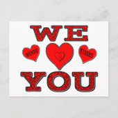 Wir Liebe Postkarte (Vorderseite)