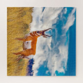 Wir Liebe Prong Horn Deer Wyoming. Puzzle (Horizontal)