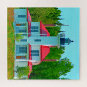 Wir Liebe Raspberry Island Wisconsin. Puzzle (Horizontal)