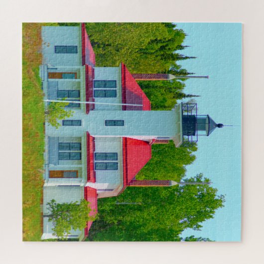 Wir Liebe Raspberry Island Wisconsin. Puzzle (Horizontal)