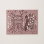 Wir Liebe (Rosa) Puzzle (Horizontal)