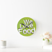 Wir Liebe Runde Wanduhr (Zuhause)
