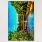 Wir Liebe Saco River New Hampshire Puzzle (Vertikal)