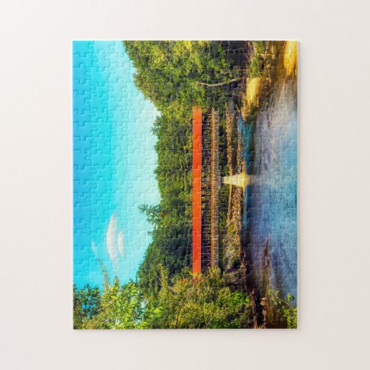 Wir Liebe Saco River New Hampshire Puzzle (Vertikal)