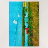 Wir Liebe Seen in Iowa. Puzzle (Vertikal)